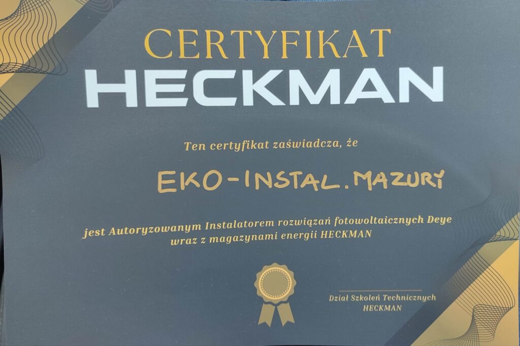 Szkolenie firmy HECKAMN - Ekoinstal Mazury